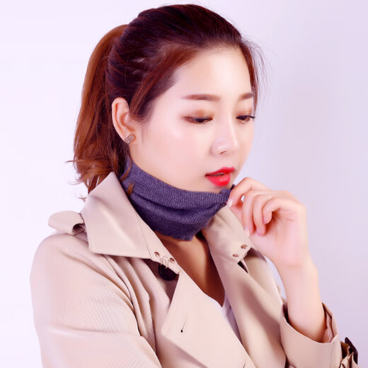 Zi Jiafu men's and women's neck gaiters wool thread warm knitted headband scarf neck gaiter headband headband headband black