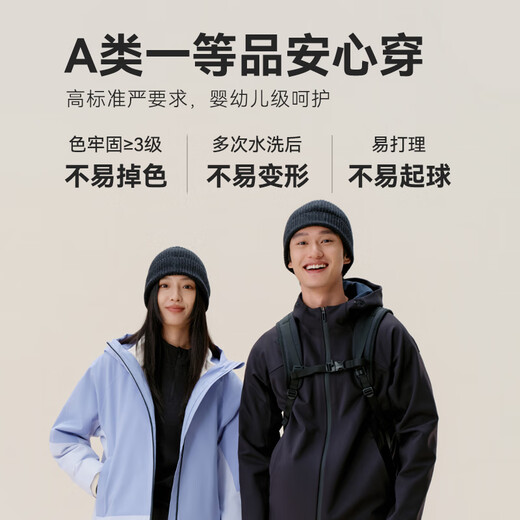 Made in Tokyo, 100% pure wool hat, autumn and winter thickened warm woolen hat, knitted hat, ear protection and cold protection hat for men