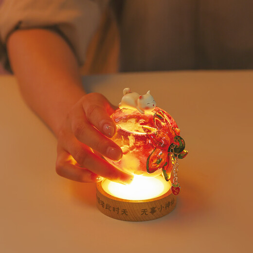 New cultural and creative Forbidden City no worries weather bottle ornaments atmosphere night light office home desktop birthday gift for friends