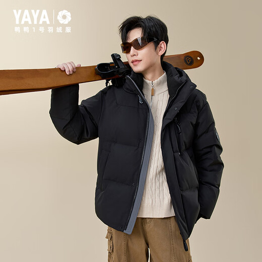 Yayawang Yibo same style No. 1 series red down jacket for men and women short style 2025 winter latest cold-proof thick coat Y Chinese red L /175 (recommended 125-140Jin Jin is equal to 0.5 kg)