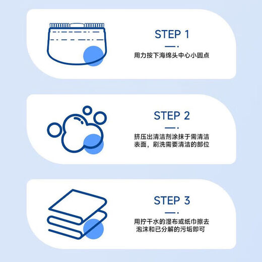 Jinsenquan Down Jacket Cleaner Dry Cleaning Agent Comes with Brush Head No-Water Household Clothing Cleaner No-Wash Portable to Remove Oil Stains