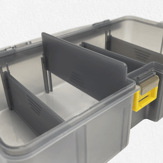 Xiangyue Lure Box Double-layered False Bait Soft Bait Box Fishing Gear Multifunctional Storage Box Fishing Accessories Sea Fishing Tool Box Plastic Box Double-sided Lure Box (Gun Color)