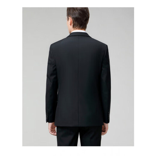 CEO Youngor Wool Suit Suit Men's Autumn and Winter Business Professional Formal No-iron Suit Groom Wedding Dress Navy Suit Bilateral Slit Youngor 4XL 190