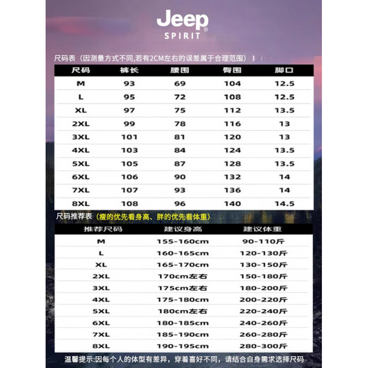 JEEP SPIRIT Jeep Casual Pants Men's 2025 New Large Size Sports Pants Men's Autumn Loose Casual Versatile Leg-length Pants Black Spring and Autumn XL
