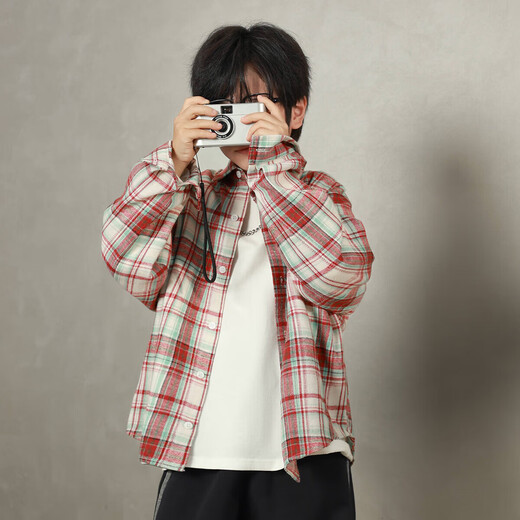 LUSON Chen Dazhu Boys' Shirts Spring and Autumn New Boys Casual Jackets Children's Thin Early Autumn Shirts New Year's Eve Clothes