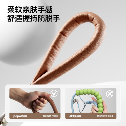 POPOCOLA dog leash p rope p chain small large medium dog leash dog walking dog training dog training explosion-proof dog rope anti-winding 1.5m traction rope one for two