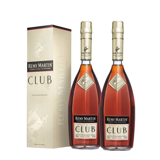 人头马（Remy Martin）CLUB优质香槟区干邑白兰地700ml *2