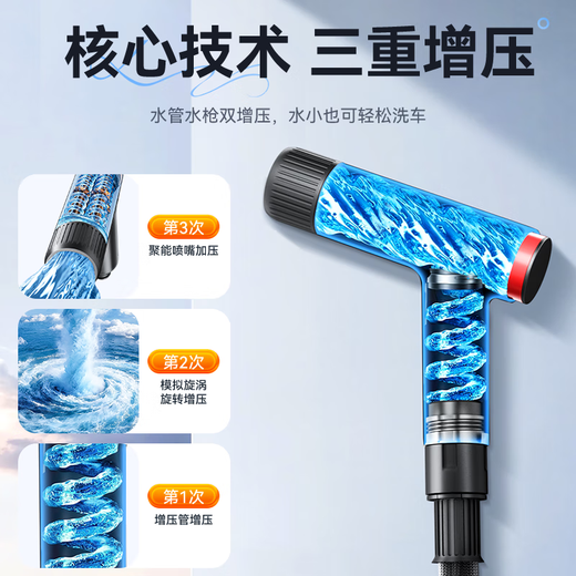 Huiduoduo magic water gun outdoor super high pressure watering vegetable watering garden brush car balcony universal yard self-washing supercharged