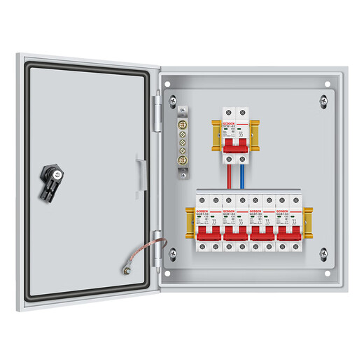 G CDQCN distribution box 220V household single complete set indoor base box 63A lighting socket leakage protection box strong current box Gechi configuration 1 indoor total open with leakage customized