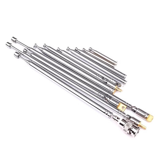 DZYJFM radio walkie-talkie audio rod telescopic antenna BNC7-114 signal gain universal stretch antenna 3.5MM FM mobile phone radio antenna (straight head)