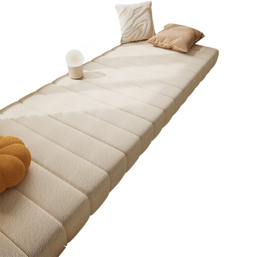 Versatile impression removable and washable teddy velvet bay window mat window sill mat universal for all seasons high-end 2025 new balcony mat customized milk white tile style customized size contact customer service