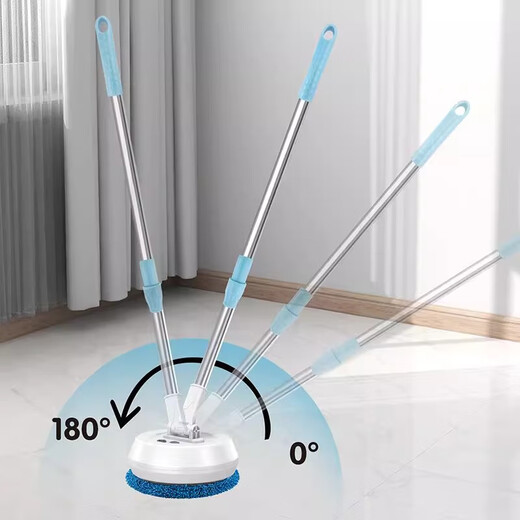Beijingjie Electric Window Cleaning Robot Mop Retractable Wireless Rotating Household Floor Mopping Wall Cleaning Glass Artifact Cleaner White Electric Cleaning Machine 8 Mops Wet and Dry/Wireless Design