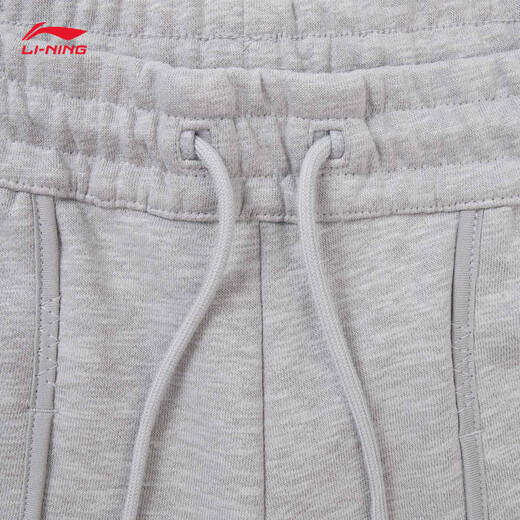 Li-Ning China Li-Ning Kung Fu Series Sweatpants Men's 2025 New Antibacterial Antibacterial Loose, Comfortable and Versatile Sports Pants Gray-1 S