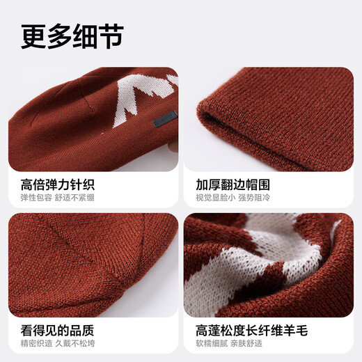 MISSION Gorro de Lana cálido de Lana UV para Hombres y Mujeres, Gorro de Punto Engrosado, Gorro para el frío, Gorro de Invierno, Gorro a Prueba de frío para Deportes al Aire Libre de otoño e Invierno