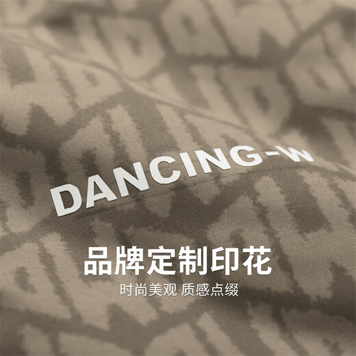 Dances with Wolves All-over Printed Padded Hooded Jacket Men's 2025 Autumn and Winter New Loose Warm Youth Jacket 1077 Khaki 701 L (175)