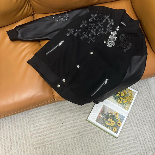 Kroxin 25 new autumn and winter style metal embroidered baseball jacket for couples Picture 1 Picture 1 M
