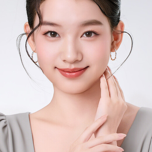 Yalundi Silver Earrings Women's Earrings Plain Rings Unique and Beautiful Earrings Women's 2025 New High-Quality Light Luxurious Earrings Earrings Buckle Jewelry