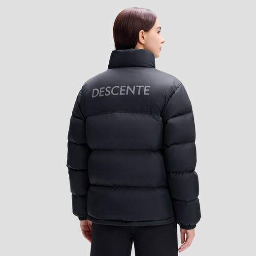 DESCENTE casual sports Swiss national team collaboration short sports down jacket for men and women BK-black-D5493SDJ68 L (175/96A)