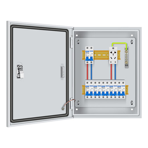 G CDQCN distribution box 220V household single complete set indoor base box 63A lighting socket leakage protection box strong current box Gechi configuration 1 indoor total open with leakage customized