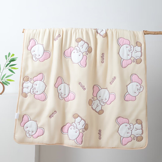 Pure cotton type A gauze quilt bath towel newborn baby bath blanket pure cotton six layers plus silk cotton quilt package sheet 0889-Animal Paradise 115*120cm 1 pack