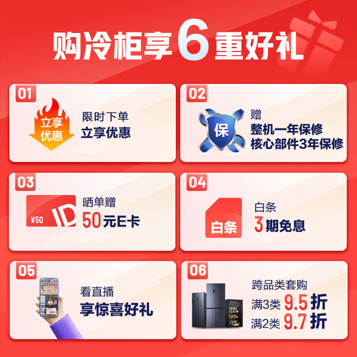 Hisense 240-liter vertical freezer, variable frequency first-level energy efficiency air-cooled frost-free freezer, maternal and infant breast milk refrigeration and freezing drawer-type single-door refrigerator BD-240WPVUT