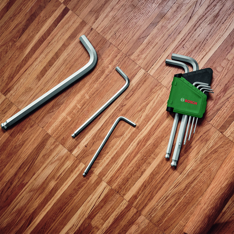 Bosch (BOSCH) 132-piece fastening tool set dual-hand hexagonal ratchet socket wrench screwdriver bit tool box mixed set