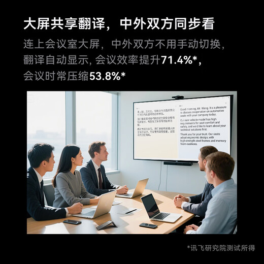 IFLYTEK Dual-Screen Translator 2.0 multi-lingual offline translator, simultaneous subtitle translation, industry translation, real-time oral translation for traveling abroad