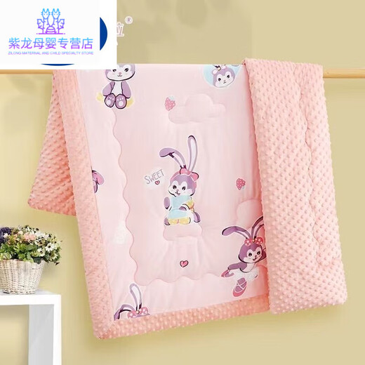 Famous high-quality children's quilt autumn and winter baby baby quilt newborn spring and autumn kindergarten winter thickened blanket bean sheep sheep (winter quilt thickened) 120x150cm