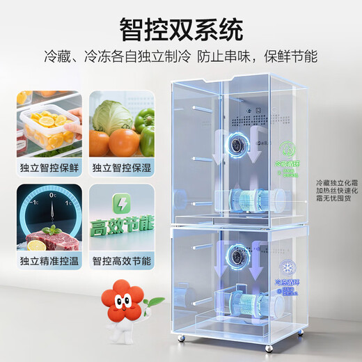 Haier Xiaohonghua 2.0 501L Dual System Dual Cycle 594 Ultra-Thin Cross Door Home Refrigerator 2025 New BCD-501WGHTDC4FBU1 National Subsidy 20%