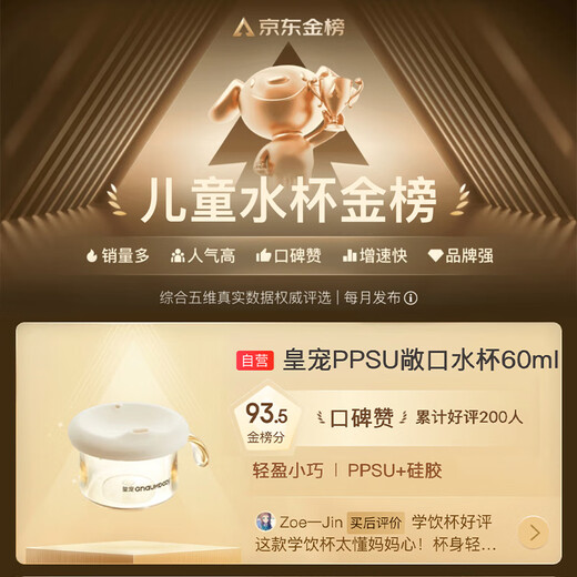 Imperial Pet Open Cup Baby Water Cup 2 Years Old and Over Household PPSU Stomach Learning Drink Resistant to Falling and Drinking Milk Children's Small Water Cup 60ml