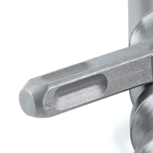 Bingyu high-quality square handle four-pit electric hammer drill bit, extended through the wall to impact concrete, 12*150mm, square handle 5 pieces