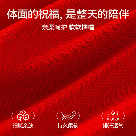 Catman Women's Underwear Women's Year of the Horse Red Underwear Women's Pure Cotton 100% Cotton Socks Festive Wedding New Year Gift Box