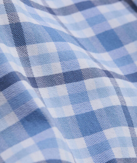 Vineyard vines boys Bellamy plaid performance cotton shirt Ocean Splash 5