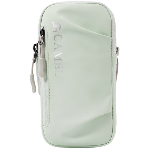 Camel running sports mobile phone arm bag mobile phone bag arm storage bag wrist bag arm bag men and women outdoor mobile phone bag Phantom black, 575C635037