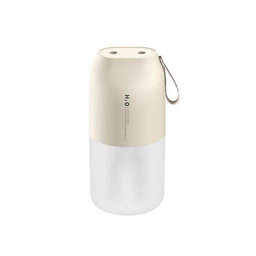 OEMG cross-border new product portable dual-spray humidifier portable desktop car USB charging large capacity air humidifier DQ116-Apricot 2000 mAh