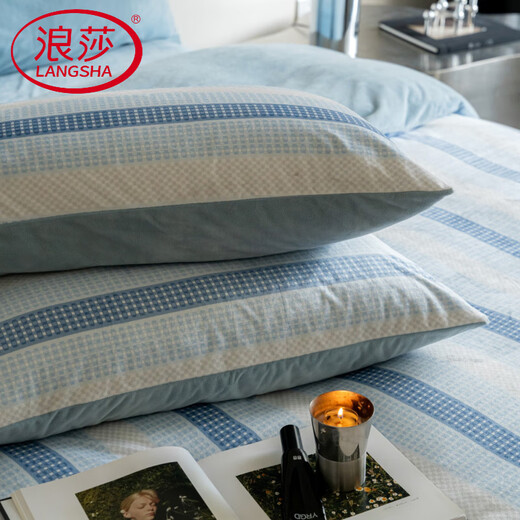 Langsha 2026 new light luxury new French Dove velvet baby velvet baby velvet short plush milk velvet four-piece bed sheet quilt Lan Lihai bed sheet style 1.5m four-piece set