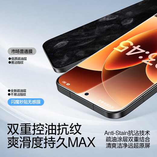 Flash Magic is suitable for Xiaomi 17pro/promax tempered film 17 mobile phone film HD edge-to-edge full screen anti-explosion drop second sticker dust-free warehouse strong anti-fingerprint 0 bubbles no white edge protective film second sticker丨borderless full screen film 2 sets Xiaomi 17Promax