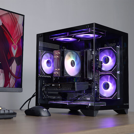 GIGABYTE AMD Ryzen R5 5600/5700X/7500F/5060/5060TI/7650GRE 2K e-sports host interest-free assembly computer game desktop DIY complete machine R7 5700X丨RTX5060 flagship model