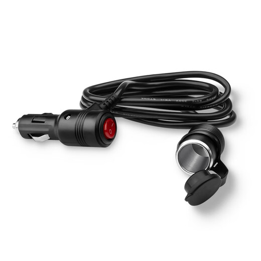 Ugongming car cigarette lighter extension cord 12v24v universal high-power plug conversion power cord male to female extension cord with switch-3 meters T2000297