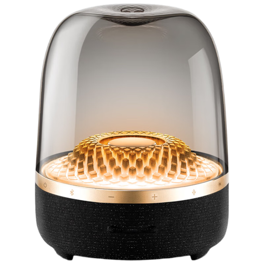 Xinshijia Music Colored Glass Bluetooth Speaker Home Audio Home Theater Audio Goddess Day Gift Aura Studio4 Black Gold Collector's Edition
