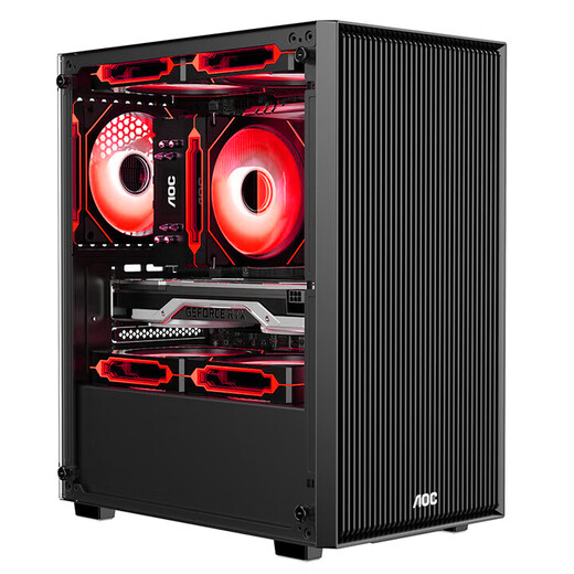 AOC Core i3 13100F/RTX3060/3050/4050 gaming e-sports design desktop computer host DIY assembly computer complete set chicken office complete set five i3 13100F丨16G丨RTX3050