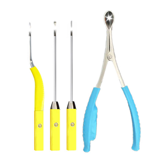 Shantou Lincun Luminous Tweezers Children's Ear Picking Tool Clip Soft Head Visual Rechargeable Artifact Ear Picking Spoon 12cm Children's Single Light Tweezers