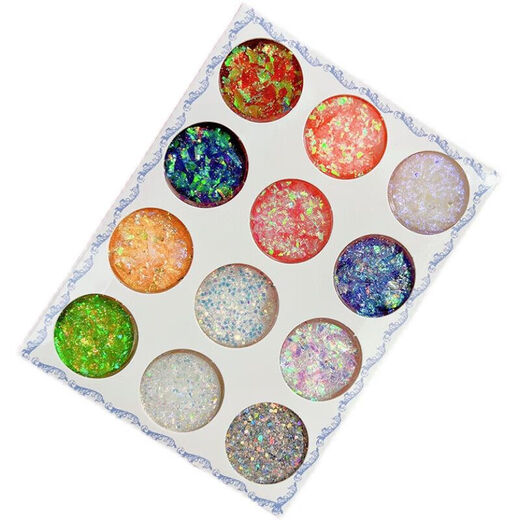 Novis vita children's makeup eye shadow sequins stage makeup makeup stickers face decorations performance hair shine 12 stickers