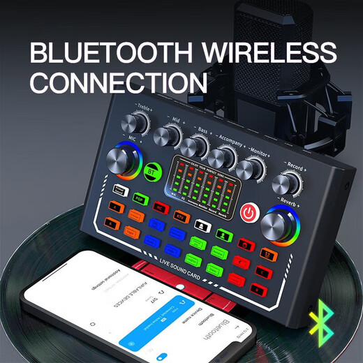 YakultF009 cross-border English version direct BM800 sound card set full set of mobile phone and computer direct singing recording set f009+bm800 gold (cantilever set)