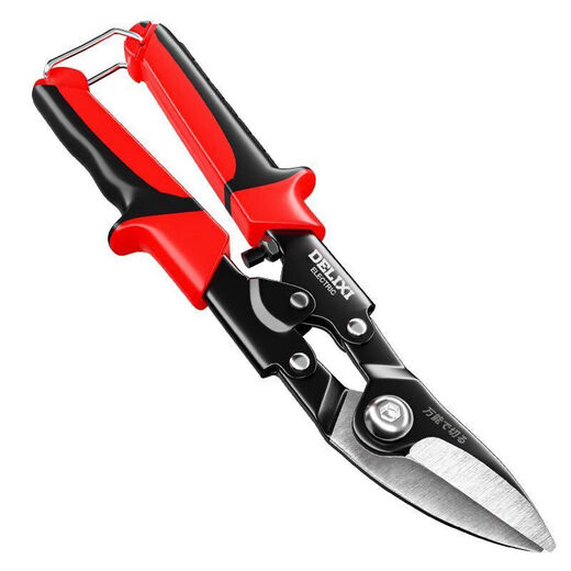 Delixi brand iron sheet scissors multi-functional special electrician scissors aluminum industrial scissors buckle plate keel aviation integrated ceiling strong Delixi - multi-functional small scissors