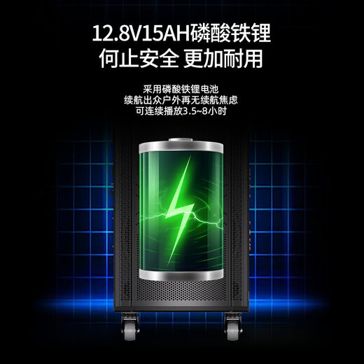 Manlong's new K-715 audio outdoor K-song live broadcast singing high-power square dance lever three-way speaker K-715 audio 15 inches + dual microphones + gift bag