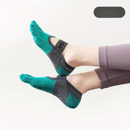 Pilates toe socks short yoga socks women's breathable summer thin fitness floor sports socks random color 1 pair