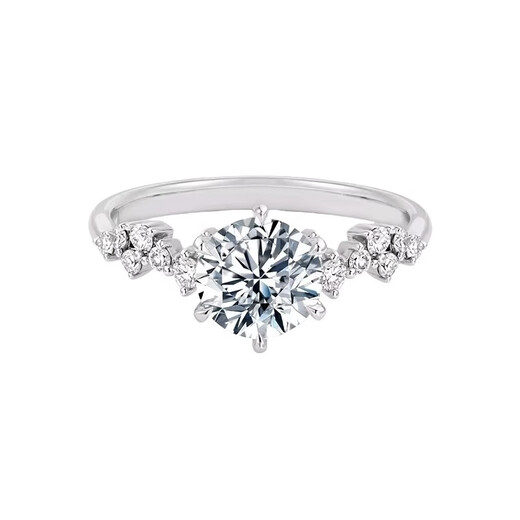 I Do platinum PT950 diamond ring Xingmeng 1 carat cultivated diamond proposal engagement wedding ring gift for girlfriend and wife Xingmeng 1 carat diamond size 11