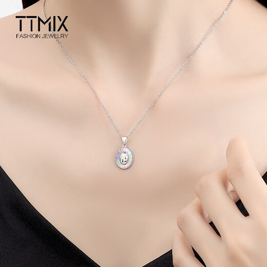 TTMIX colorful platinum pendant pt950 fashionable honeycomb platinum pendant platinum water drop pendant birthday gift water drop shape 2.3-2.5g