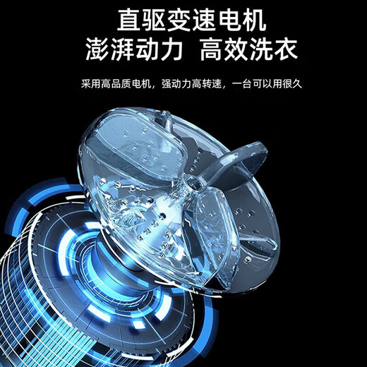 Xiaomi Eco Chain Mini Washing Machine Laundry Cup Underwear Small Portable Sock Washing Machine Fully Automatic Small Trend Exported to Germany - Classic Pearl White Knot Cleaning